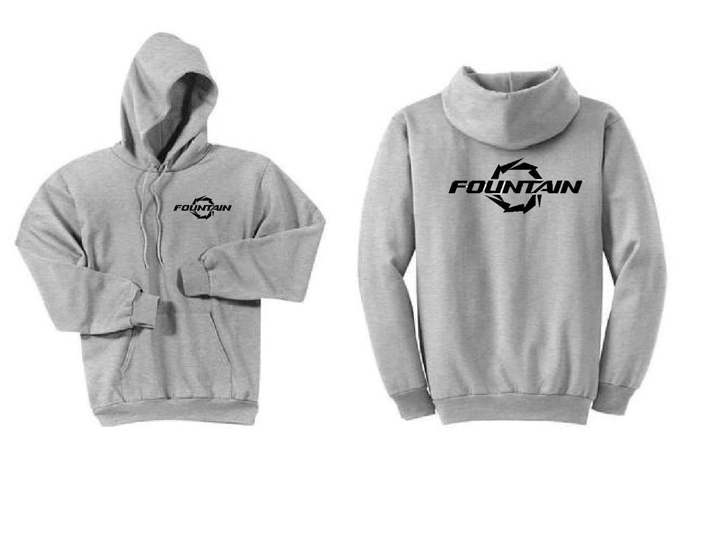 Fountain Boats Ash Grey Hoodie Sweatshirt
