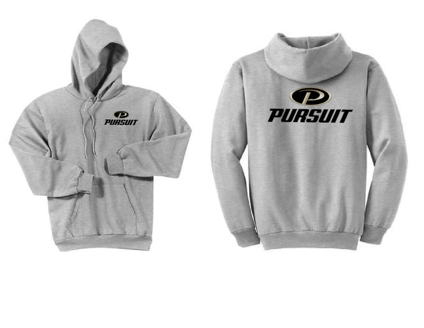 Pursuit Boats Ash Grey Hoodie