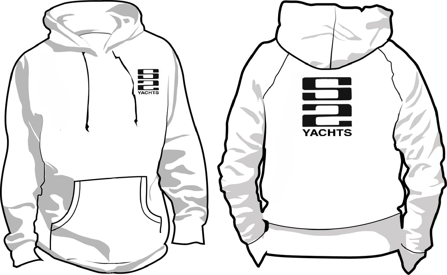 S2 Yachts Ash Grey Hoodie