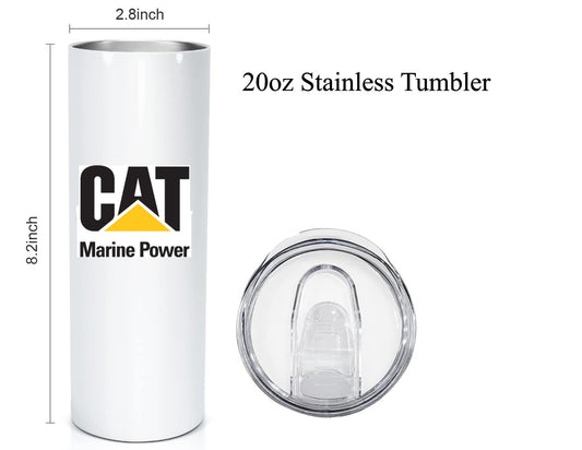 Cat Marine 20oz Stainless Tumbler