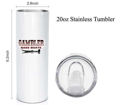 Gambler Bass Boat 20oz Tumbler