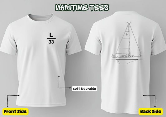 Luders 33 Sailboat T-Shirt