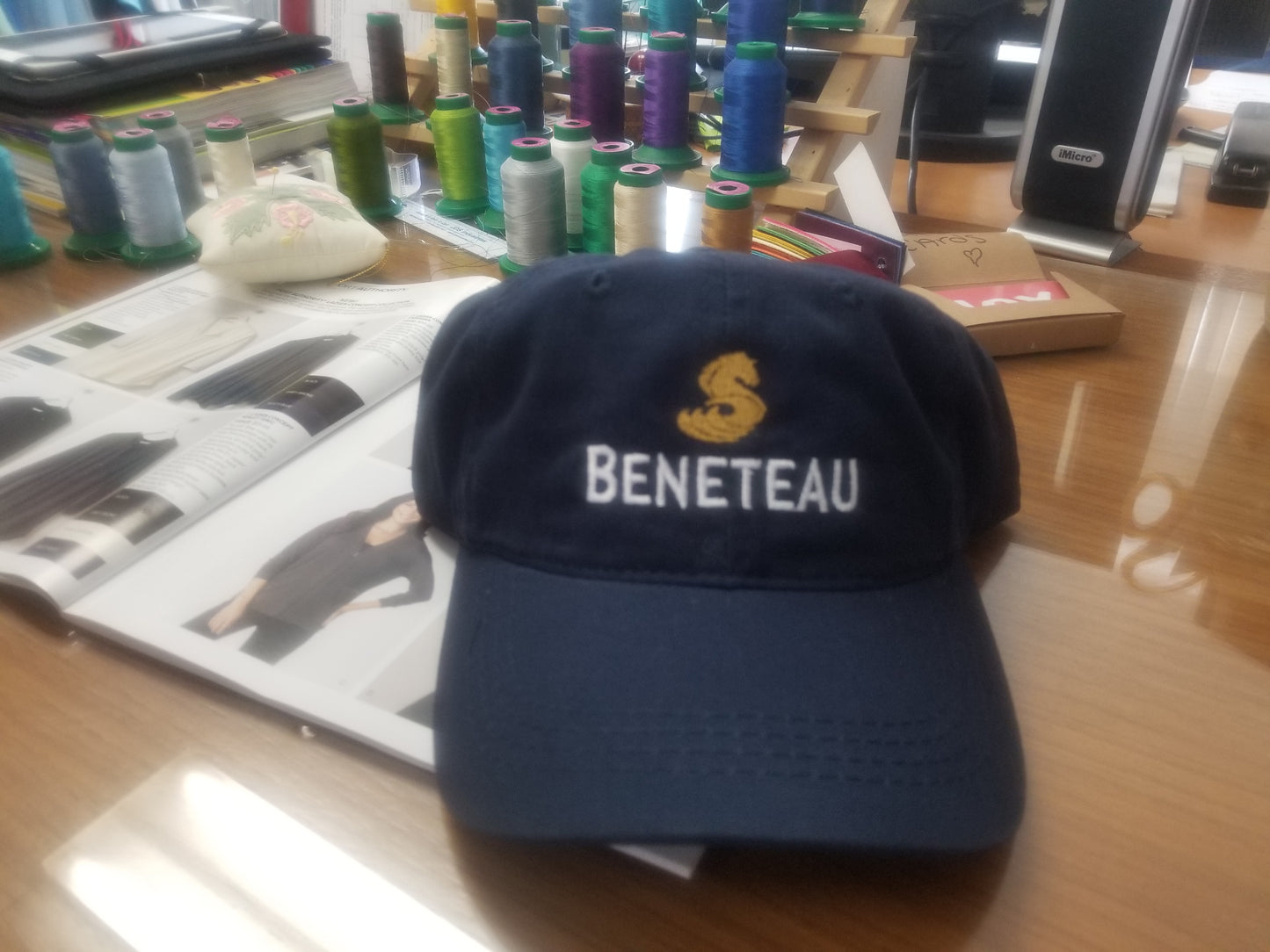 Beneteau Sailboat Embroidered Navy Cap
