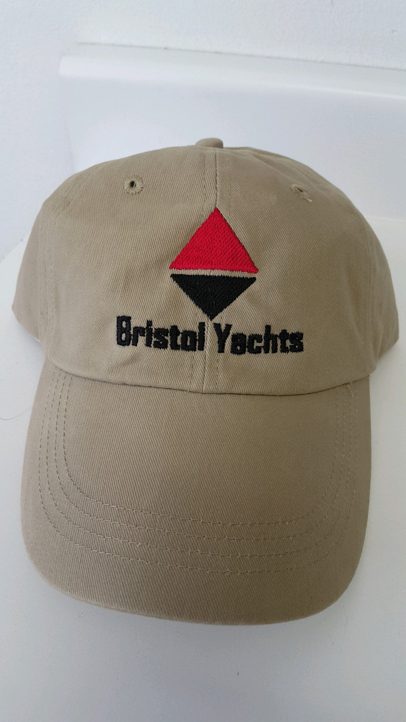 Bristol Yachts Embroidered Khaki Cap – Maritime T-Shirt Company