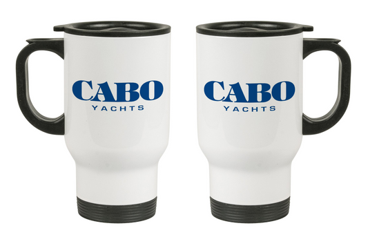 Cabo Yachts  - 14oz Stainless Steel Travel Mug