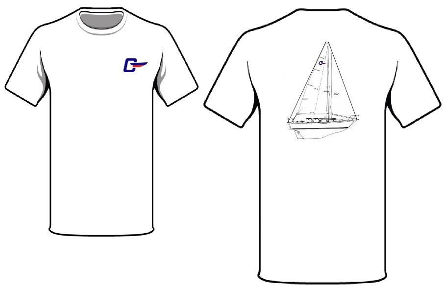Cape Dory Line Drawing T-Shirts (All Models)