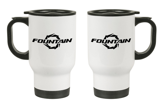 Fountain Boats Logo  - 14oz Stainless Steel Travel Mug