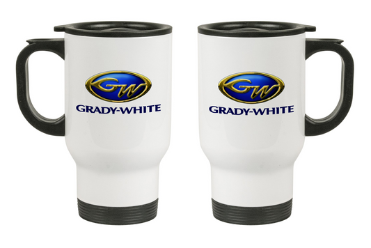 Grady-White Logo  - 14oz Stainless Steel Travel Mug