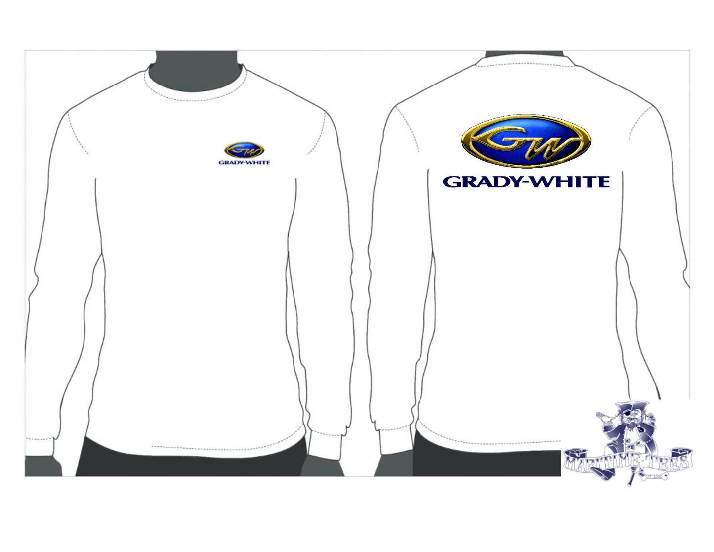 Grady White Long Sleeve T-Shirt