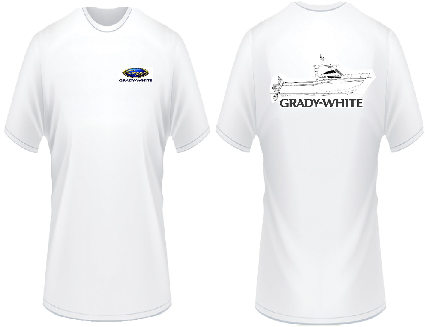 Grady White Line Drawing T-Shirt