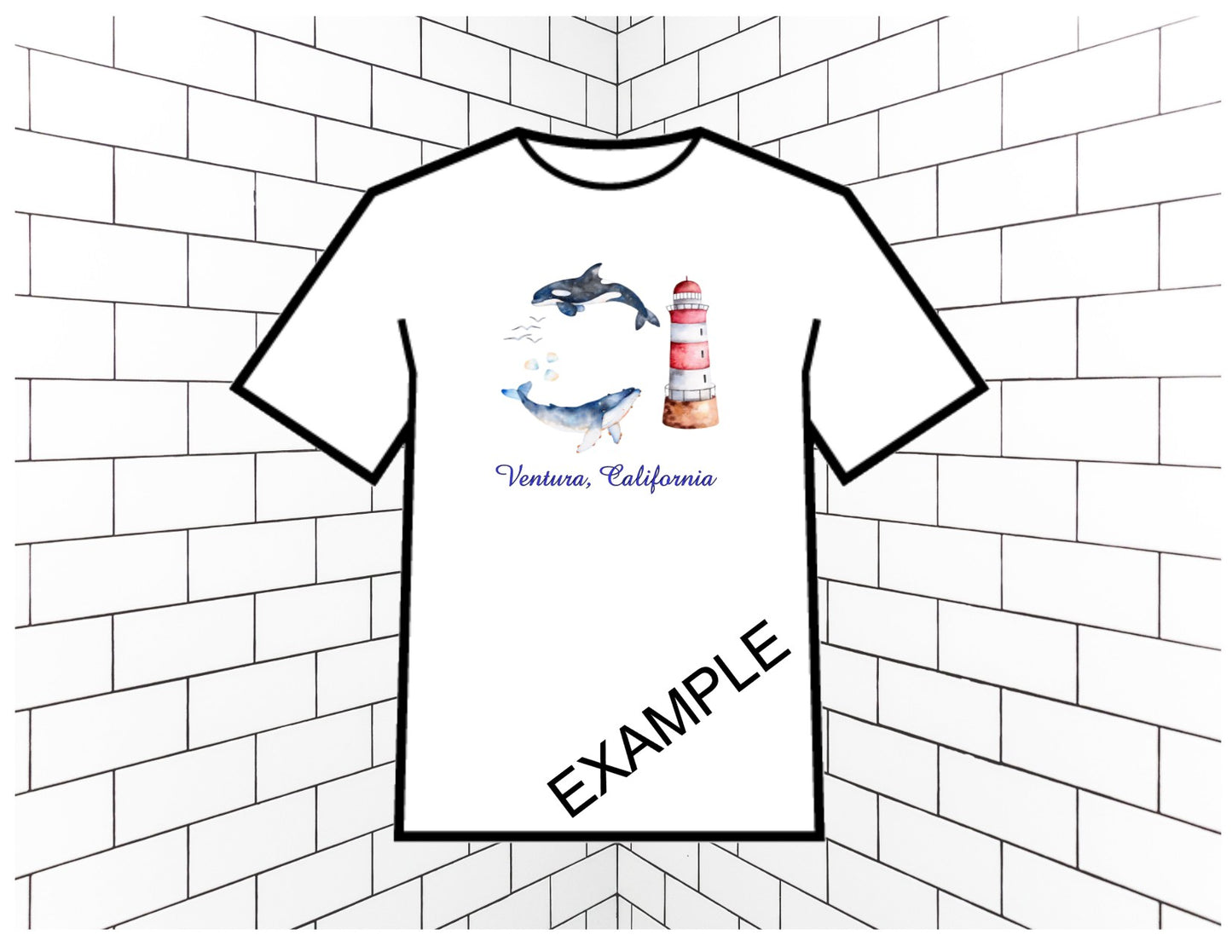 A City Lighthouse Custom T-Shirt