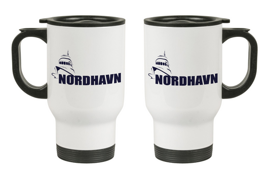 Nordhavn Logo  - 14oz Stainless Steel Travel Mug