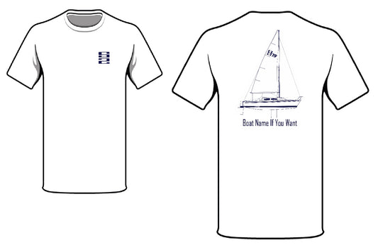 S2 Yachts Line Drawing T-Shirt